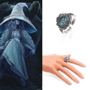 569578300 Eldenfar Ring Dark Moon Ring Moon Princess Lani Cold Contract Open Ring
