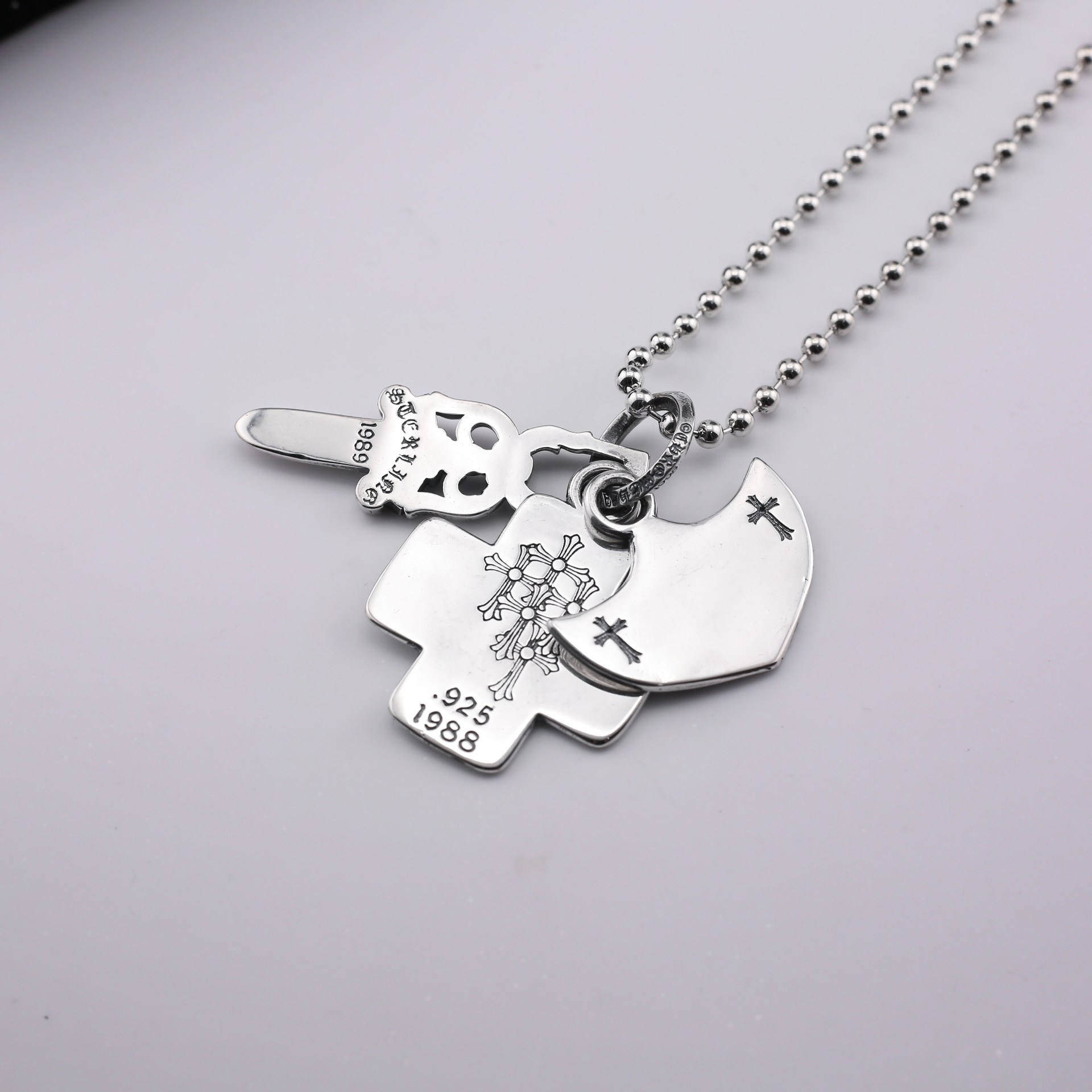 Clown 3-in-1 Three Element Pendant Necklace - Image 3