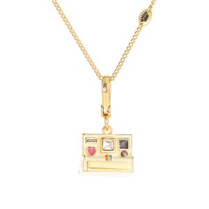 569578338 Enamel glazed three-dimensional Polaroid movable camera pendant high-end necklace