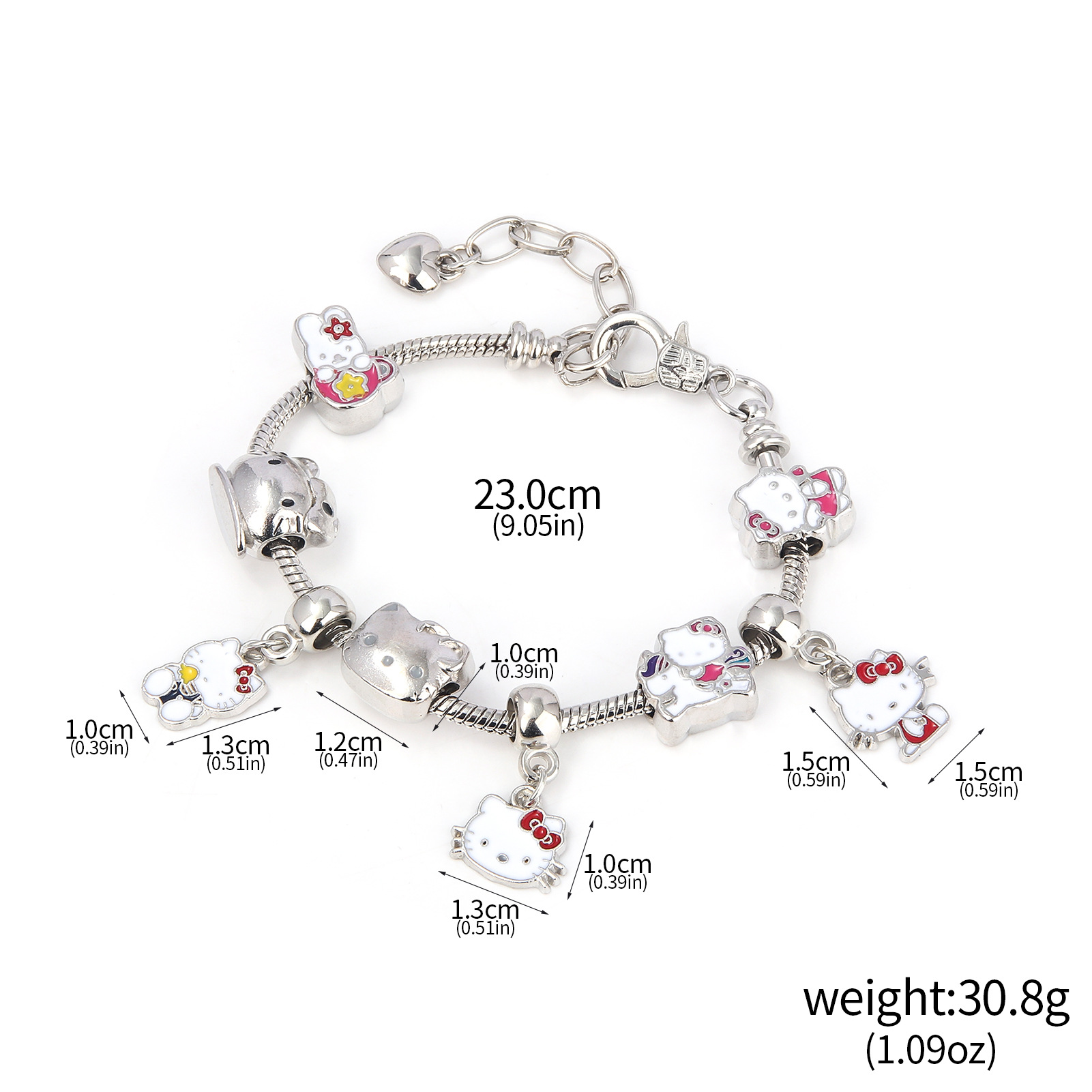Cute Kitty Cat Bracelet Anime Girl Student JK Best Friend Birthday Gift Cartoon DIY Bracelet - Image 5