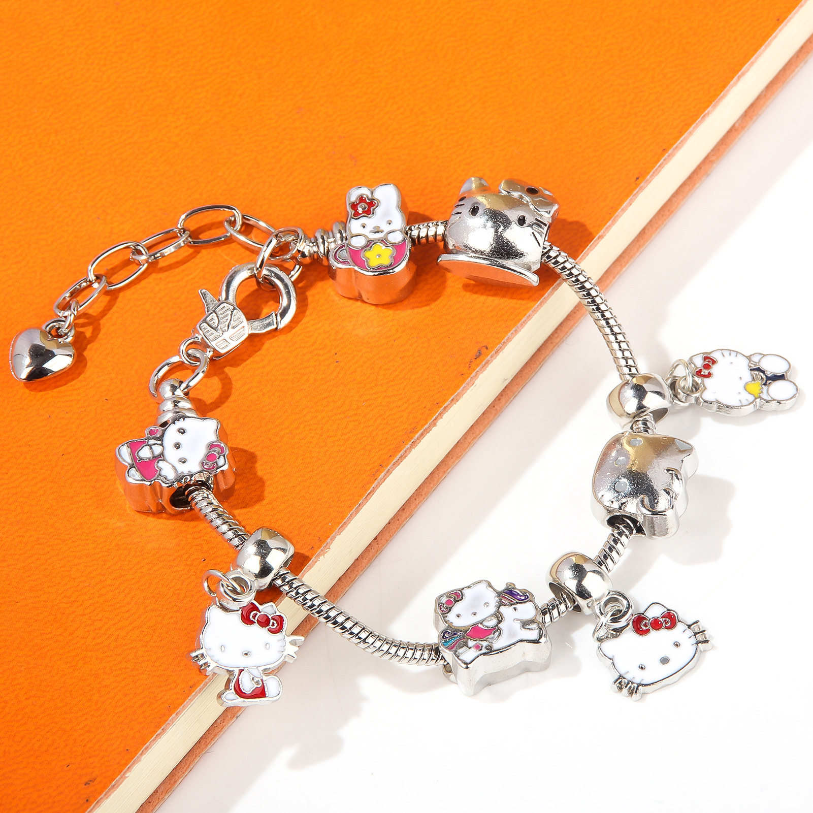 Cute Kitty Cat Bracelet Anime Girl Student JK Best Friend Birthday Gift Cartoon DIY Bracelet - Image 4
