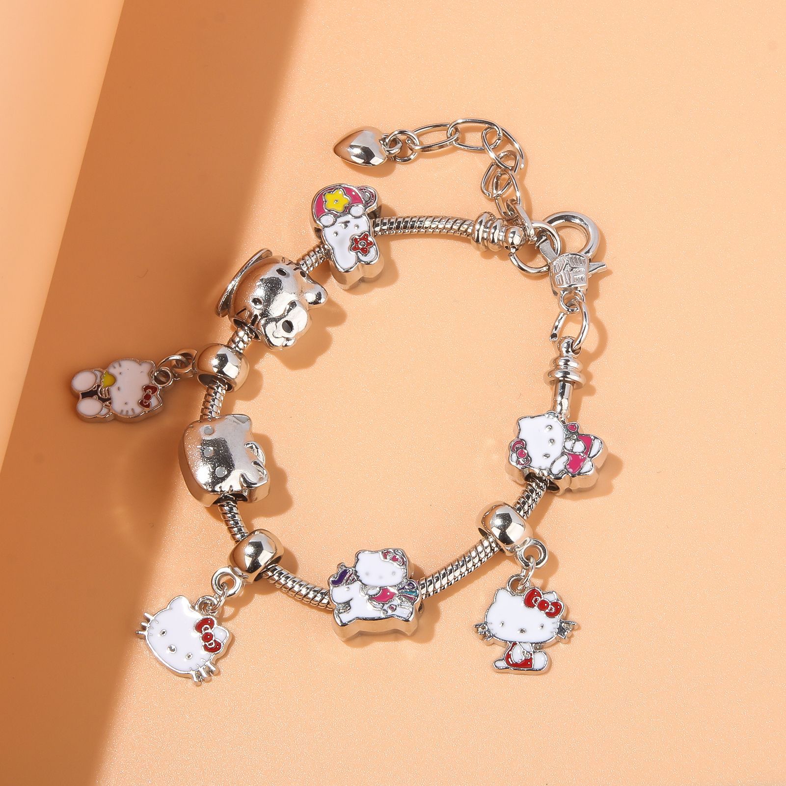 Cute Kitty Cat Bracelet Anime Girl Student JK Best Friend Birthday Gift Cartoon DIY Bracelet - Image 2